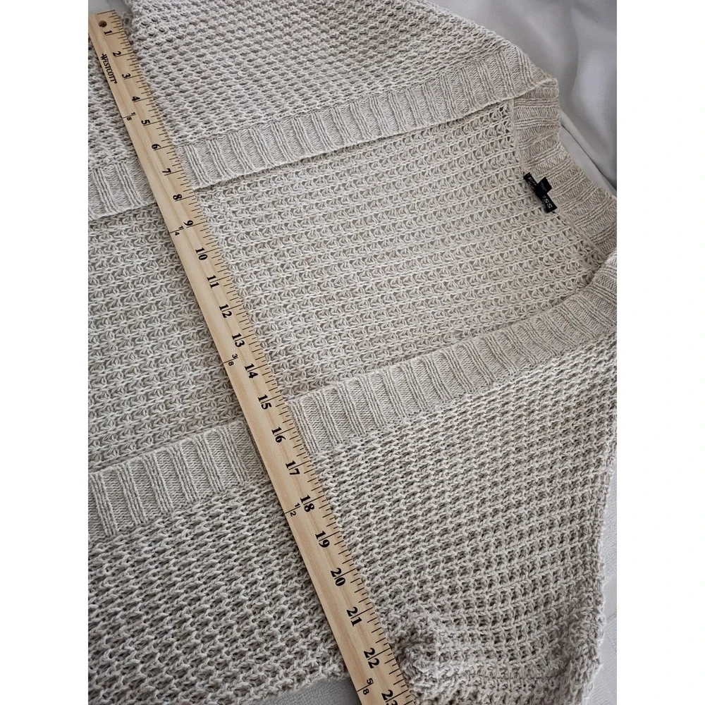 EXPRESS Beige COTTON BLEND Cardigan L Grandmacore Coastal‎ Grandmother Knit